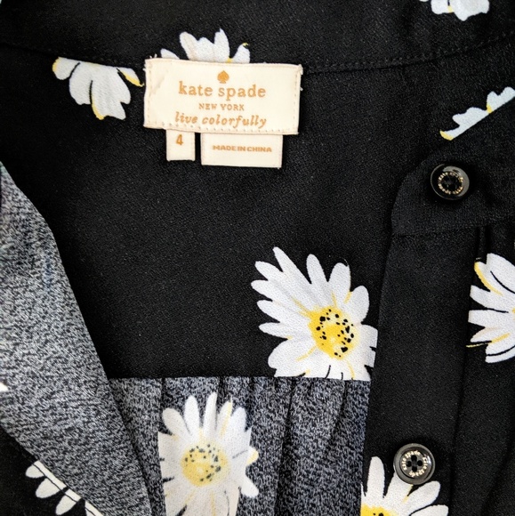 Kate Spade Daisy Dot Crepe Romper - Picture 6 of 8